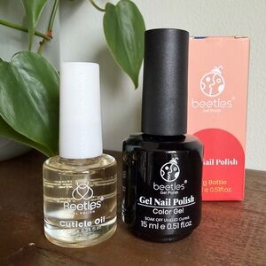 [NWT] Beetles White Gel Nail Polish & Cuticle Oil